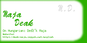 maja deak business card